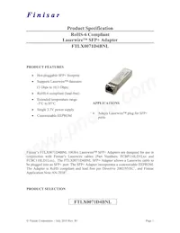 FTLX0071D4BNL Datasheet Copertura