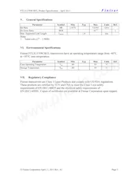 FTLX1370W3BTL Datasheet Pagina 5