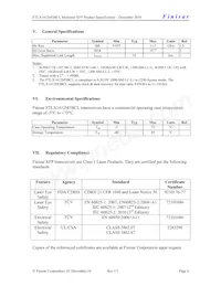 FTLX1412M3BCL Datasheet Page 6