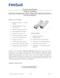 FTLX1412M3BTL Datasheet Cover