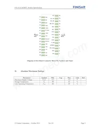 FTLX1412M3BTL Datasheet Pagina 3