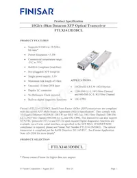 FTLX1413D3BCL Datasheet Cover