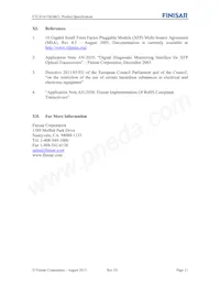 FTLX1413M3BCL Datasheet Page 11