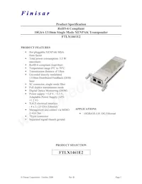 FTLX1461E2 Datasheet Cover