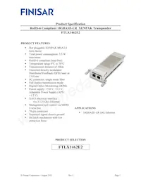 FTLX1462E2 Datasheet Cover