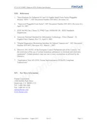 FTLX1471D3BCL Datasheet Page 11