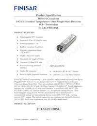 FTLX1471D3BNL Datasheet Cover
