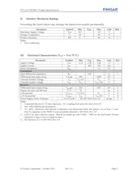 FTLX1472M3BCL Datasheet Page 3