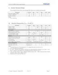FTLX1472M3BNL Datasheet Page 3