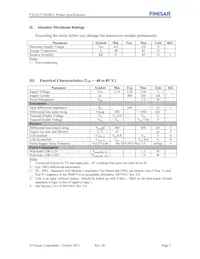 FTLX1472M3BTL Datasheet Page 3