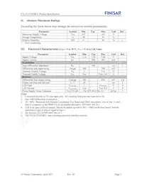 FTLX1475D3BCL Datasheet Page 3