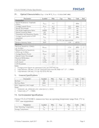 FTLX1475D3BCL Datasheet Page 4