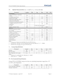 FTLX1475D3BNL Datasheet Page 4