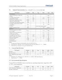 FTLX1475D3BTL Datasheet Page 4