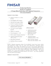 FTLX1612M3BTL Datasheet Copertura