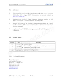 FTLX1612M3BTL Datasheet Pagina 12