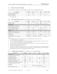 FTLX1671D3BCL Datasheet Page 3