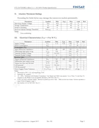 FTLX1672D3BCL Datasheet Page 3