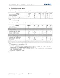 FTLX1672D3BNL Datasheet Pagina 3