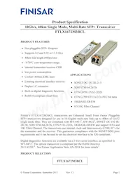 FTLX1672M3BCL Datasheet Cover