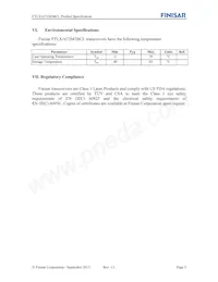 FTLX1672M3BCL Datasheet Page 5