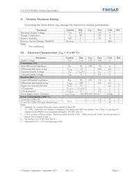 FTLX1672M3BNL Datasheet Pagina 3