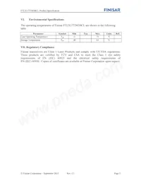 FTLX1772M3BCL Datasheet Page 5