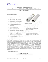 FTLX1812M3BNL Datasheet Cover