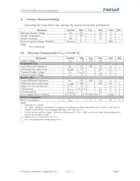 FTLX1871D3BNL Datasheet Pagina 3