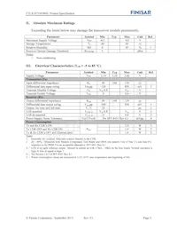 FTLX1871M3BNL Datasheet Page 3