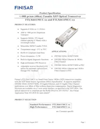 FTLX6614MCC Datenblatt Cover