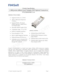 FTLX6624MCC Datasheet Cover