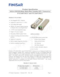 FTLX6871MCC Datasheet Cover