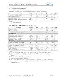 FTLX6871MCC Datasheet Pagina 3