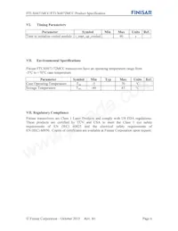 FTLX6871MCC Datasheet Page 6