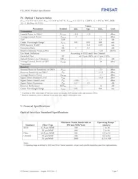 FTLX8541F2 Datasheet Pagina 7