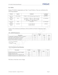 FTLX8541F2 Datasheet Page 9