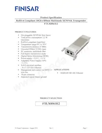 FTLX8561E2 Datasheet Copertura