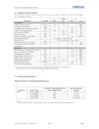 FTLX8561E2 Datasheet Pagina 7