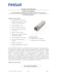 FTLX8571D3BCV Datenblatt Cover