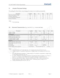 FTLX8571D3BCV Datasheet Page 3