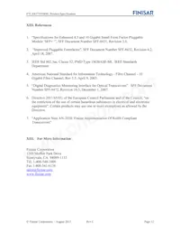 FTLX8571D3BNL Datasheet Page 12