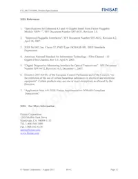 FTLX8571D3BNL Datasheet Pagina 12