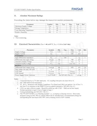 FTLX8573D3BTL Datasheet Page 3