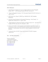 FTLX8573D3BTL Datasheet Page 12