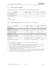 FTLX8574D3BCL Datasheet Page 3