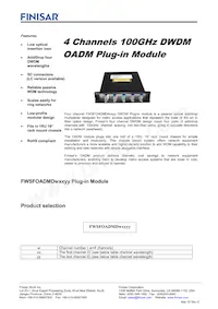 FWSFOADMD42124 Datasheet Cover