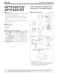GP1FA551TZ Datasheet Cover