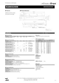 GU256X32-800B Datasheet Cover