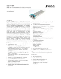 HFCT-711XPD Datasheet Cover